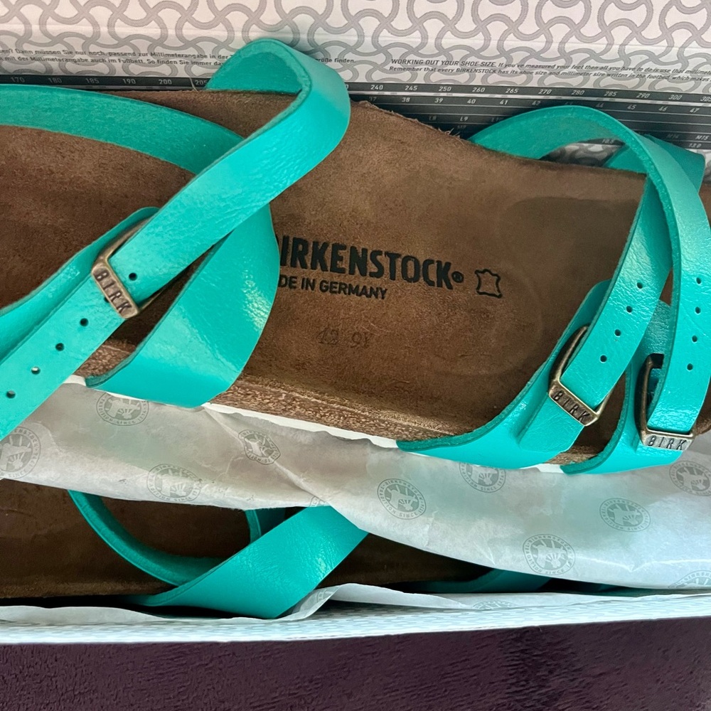 Birkenstock NEW Blanca Graceful Emerald US 12-12.5 - Picture 8 of 9